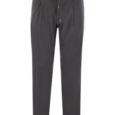 Herno Men Tech Wool Trousers