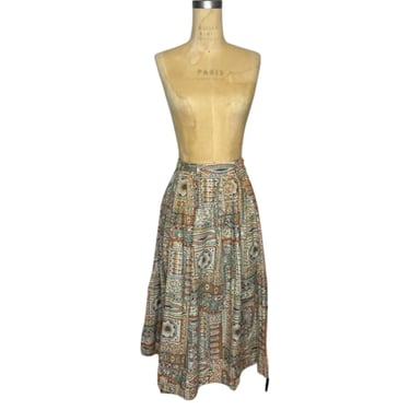 1950s print skirt 