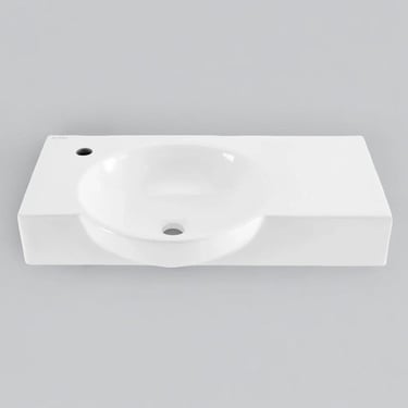 New-In-Box Swiss Madison SM-WS326 'Château' Left Side Faucet Wall-Mount Bathroom Sink