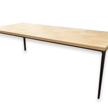 Maxalto "Alcor" Contemporary Modern Brushed Light Oak Rectangular Dining Table 