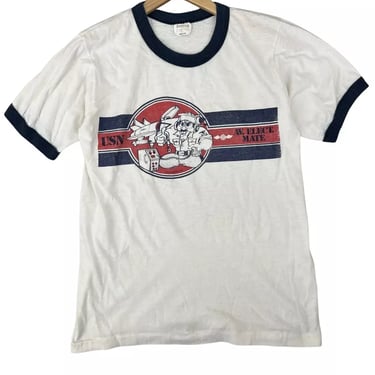 Vintage 70's 80's USN Navy Aviation Electrician’s Mate T-Shirt Medium