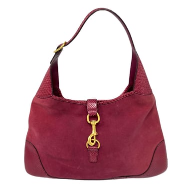 Gucci Pink Large Suede Jackie Bag