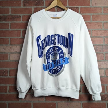 Vintage 90s NCAA Georgetown Hoyas ORIGINAL Crewneck Sweatshirt - Extra Large 