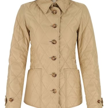 Burberry Women Beige Polyester Jacket