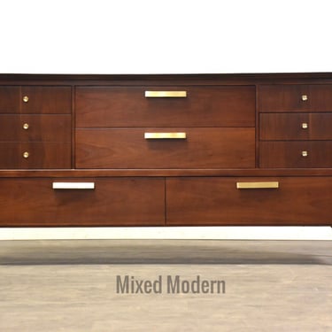 Mid Century Modern Walnut Dresser by Drexel 