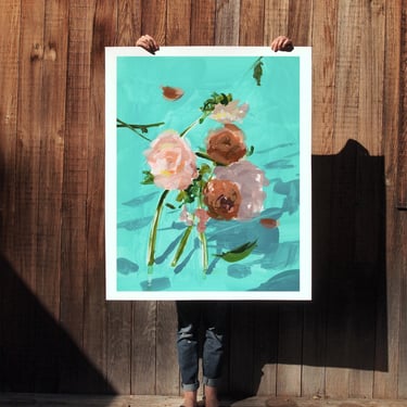 Let Go . extra large wall art . giclee print 