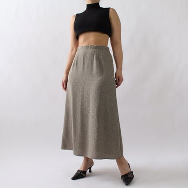 Vintage Slinky Patterned Skirt - W27