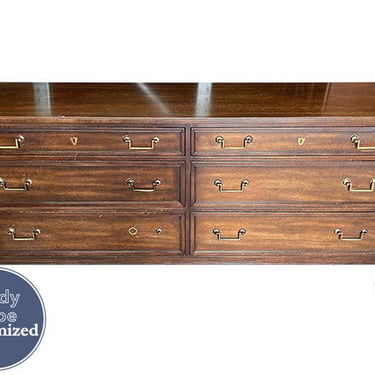 70&quot; Unfinished 6 Drawer Kindel Vintage Dresser #08460
