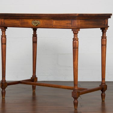 Antique French Directoire Provincial Mahogany Center Table or Console 