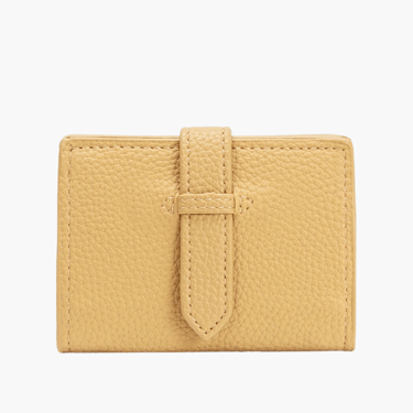 Pria vegan leather wallet, yellow