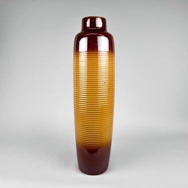 Mid-Century Large Ceramic Floor Vase, Czechoslovakia 