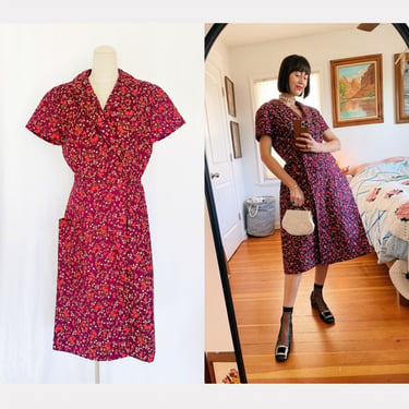1950’s S/M Quilted House Dress 