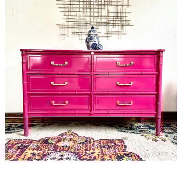 CUSTOMIZABLE Henry Link Bali Hai 6 Drawer Dresser/Buffet/Credenza In The Color of Your Choice! 