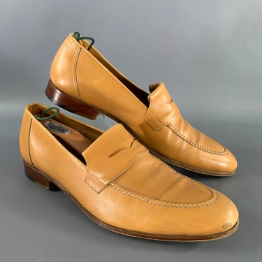 GRAVATI Size 9.5 Tan Beige 17293 Leather Penny Loafer Loafers GRAVATI Size 9.5 Tan Beige 17293 Leather Penny Loafer  main image 2