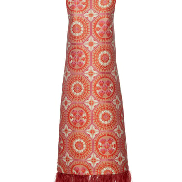 Column Dress Sun Jacquard