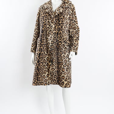 Leopard Print Fur Coat