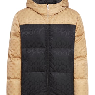 Gucci Men Gg Two-Tone Bomber Jacket