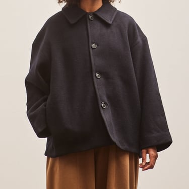 7115 Short Wool Coat, Black