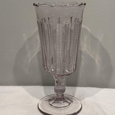 Antique 1870s EAPG Celery Vase “Cobb” Richards & Hartney Pittsburgh Pa, early American glass, classy Christmas, gifts for mom, vintage home 