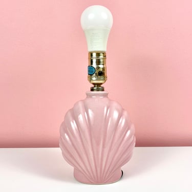 Small Pink Shell Lamp 