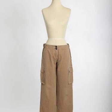 Vintage 90s Armani Jeans striped cargo pants 