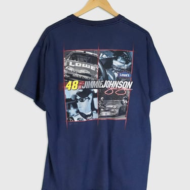 Vintage Jammie Johnson 'Team Lowe's' Racing T Shirt Sz L