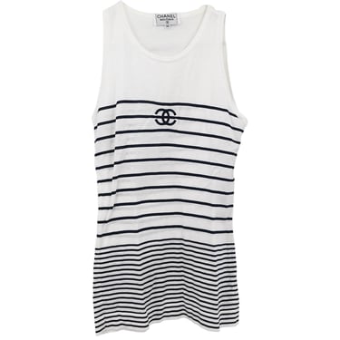 Chanel Sleeveless Tank Top White #38