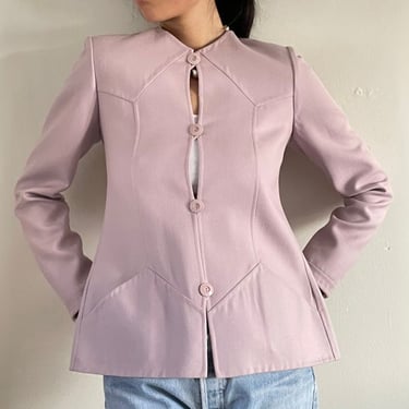 Vintage Couture André Laug Roma Lilac Blazer Suit M