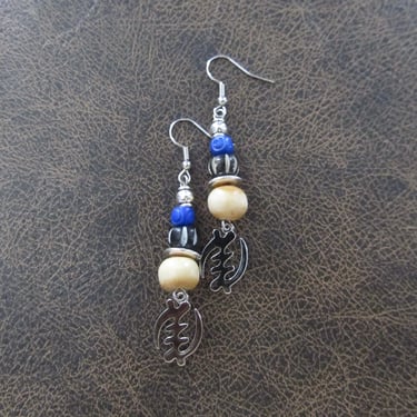 Adinkra symbol earrings, silver Gye Nyame earrings 44 