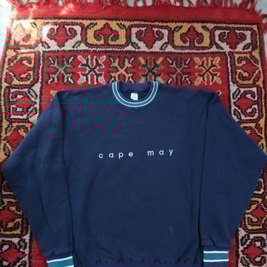Vintage Cape May Embroidered Crewneck Sweater