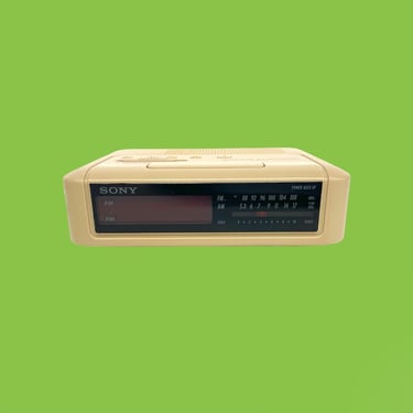 Vintage Digital Clock Radio Retro 1980s Sony + Dream Machine + Model ICF-C240 + AM/FM Radio + Alarm Clock + Contemporary + Home Decor 