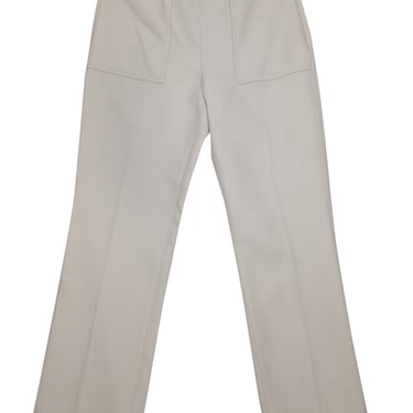 Tory Burch - Cream Pleat Front Trousers Sz 4