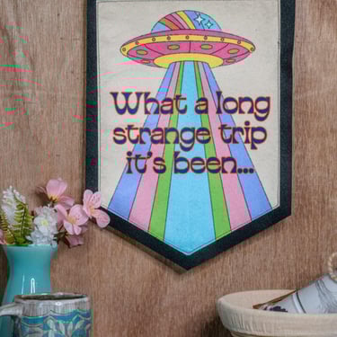 LIMITED RUN Ready to Ship | Backed Medium Camp Flag | Wall Decor | Strange Trip 