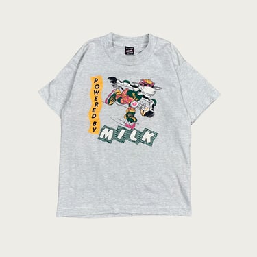 (XS) "Powered by Milk" Cow Tee