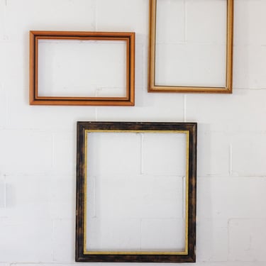 vintage french wood frame