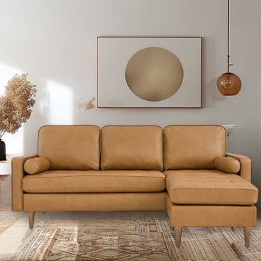 Loli Leather Sectional Sofa