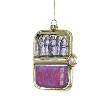 Pink Tin Sardines Ornament