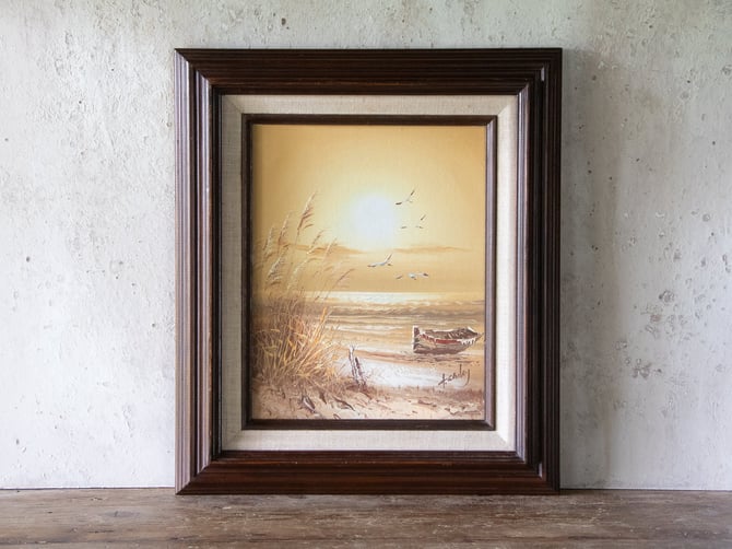 Vintage H Gailey Framed Oil Painting outlet