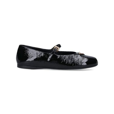 Prada Women Logo Ballet Flats