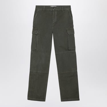 Loewe Olive Green Cotton Cargo Trousers Men