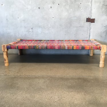 Rustic Woven Bench - HOLD