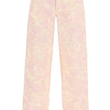 Burberry &quot;Rose Print Canvas Workwear Pants&quot; Women