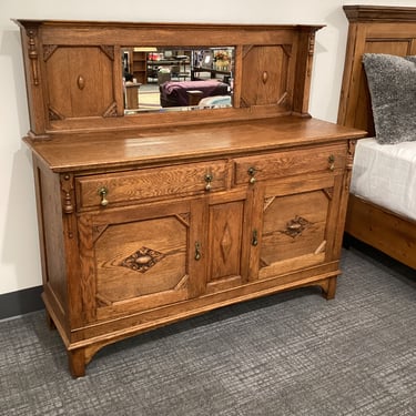 Antique Sideboard w/Mirror