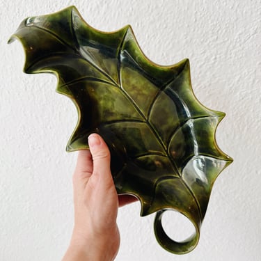 Vintage Ceramic Leaf Dish