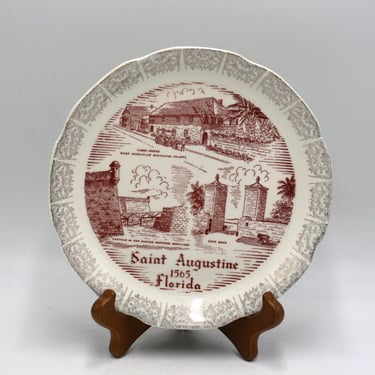 vintage Saint Augustine Florida Souvenir Plate 