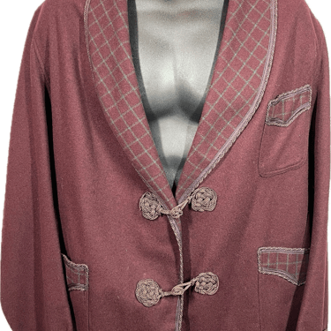 1930's Wool Smoking Jacket Size M