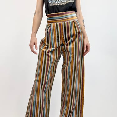 70s Striped Velvet Trousers