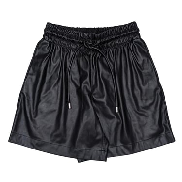 Proenza Schouler - Black Faux Leather Shorts Sz S