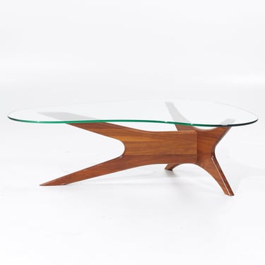 Adrian Pearsall Mid Century Walnut Jacks Coffee Table - mcm 