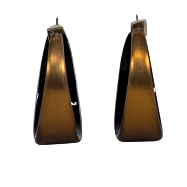 Alexis Bittar - Bronze Lucite Hoop Earrings